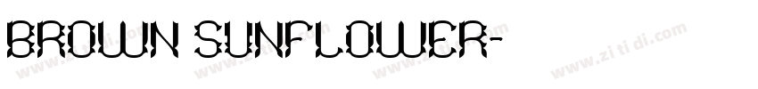 BROWN SUNFLOWER字体转换